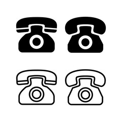 Telephone icon vector illustration. phone sign and symbol