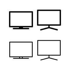 Tv icon vector illustration. television sign and symbol