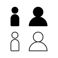 User Icon vector illustration. person sign and symbol. people icon.