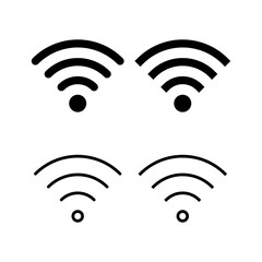 Wifi icon vector illustration. signal sign and symbol. Wireless  icon