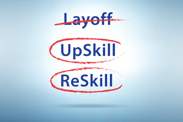 Re-skilling and upskilling in learning concept