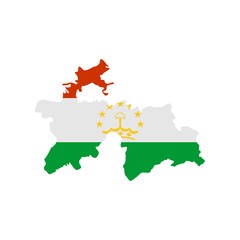 Fototapeta premium Tajikistan flags icon set, Tajikistan independence day icon set vector sign symbol