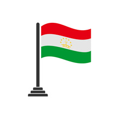 Tajikistan flags icon set, Tajikistan independence day icon set vector sign symbol