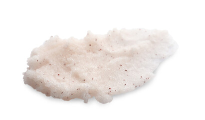 Sample of scrub on white background, top view