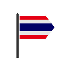 Thailand flags icon set, Thailand independence day icon set vector sign symbol