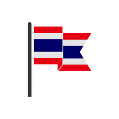 Thailand flags icon set, Thailand independence day icon set vector sign symbol