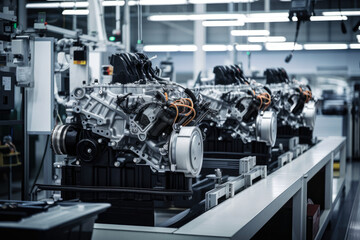 A Machine Testing Car Engines for Performance on the Assembly Line, generative ai