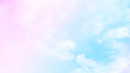 Sun and cloud background with a pastel colored gradient.