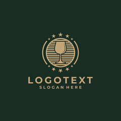 glass luxury logo design