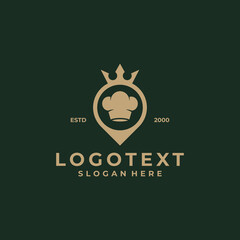 restaurant luxury logo design template