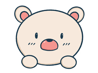 Cute bear isolated