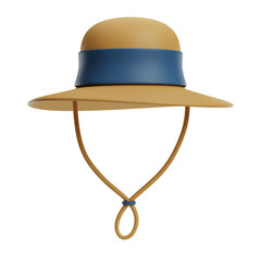 farming hat 3d illustration