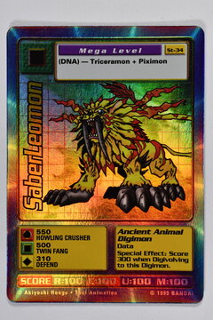 Digimon Trading Card Game, SaberLeomon.