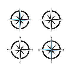 Compass vector icon symbol