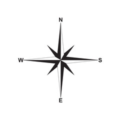 Compass vector icon symbol