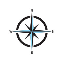 Compass vector icon symbol