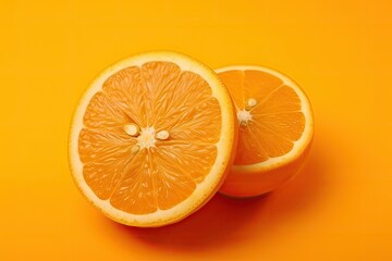 Fototapeta premium Citrus, fruit, healthy, natural, refreshing, vitamin C, bright, summer, sunshine, juicy, delicious, yellow, ripe, food photography, vegetarian, vegan, plant-based, colorful, organic, bright. 