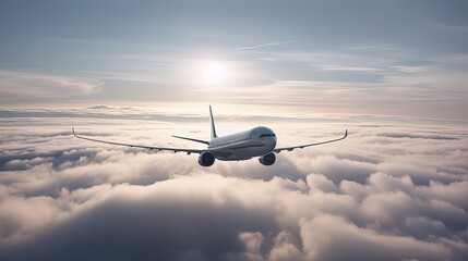 airplane in the sky Generative Ai