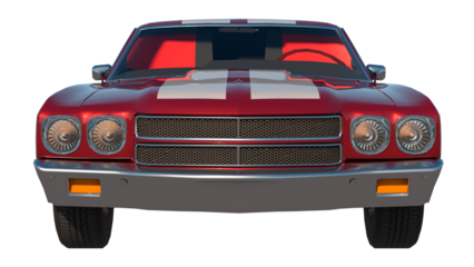 sport car city tourism luxury transport 1970s 2- Front view png