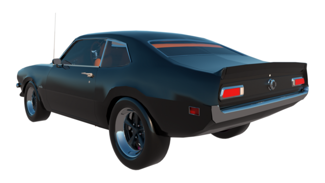 car city tourism transport 1970s 1- Perspective B view png