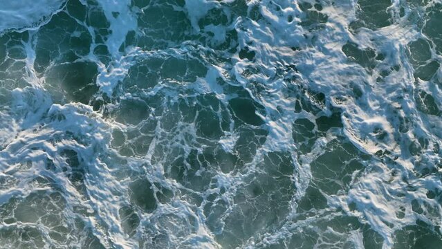 Epic patern and background aerial view azure water color Aerial view 4K