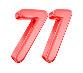 71 Red Number 