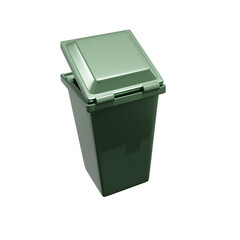 Rubbish bin, trash can 3D illustration, icon, Several View Pack Render, HD, Premium Quality, Alpha Background, PSD Format