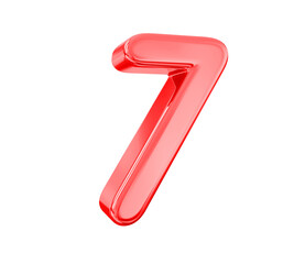 7 Red Number 