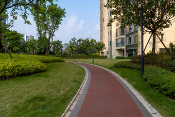 Garden lawn of the building community