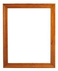 wood frame for a picture, isolated on white