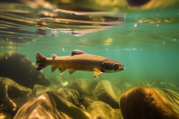 Wild Trout Underwater Generative AI