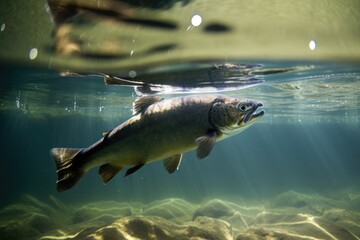 Wild Trout Underwater Generative AI