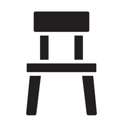 chair glyph icon