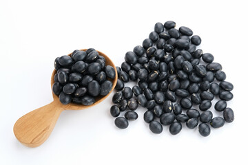 Black soybean seeds (kacang kedelai hitam), food ingredients
