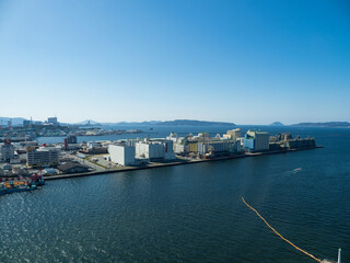 Fototapeta na wymiar 福岡・博多湾からの海の景色