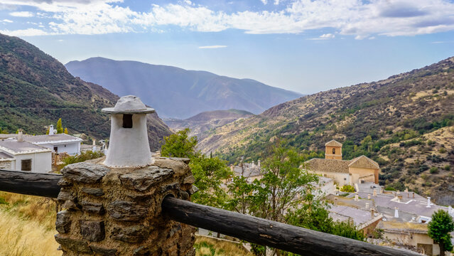 Panoramic View Of A Town In The Sierra Nevada In Granada