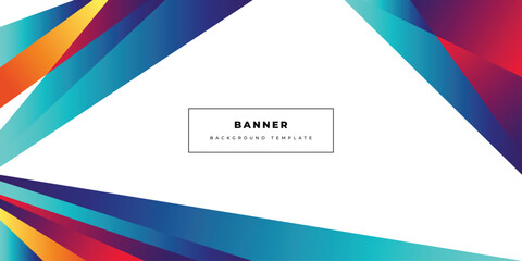 Colorful abstract geometric background template copy space for banner, poster, or landing page