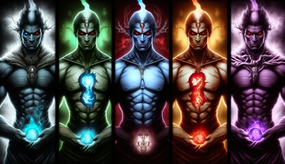 Generative AI
Spirituality, esoteric, meditation, fantasy, vampire, universe meta human god spirit, 
galaxy space background, spiritual image, design, illustration wallpaper, 
yoga, brain waves, brain