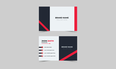 Naklejka na ściany i meble Corporate Modern Business Card Design Template Creative and Clean Business Card Name Name Card Visiting Card Simple Card Vector Design 