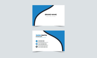 Corporate Modern Business Card Design Template Creative and Clean Business Card Name
Name Card Visiting Card Simple Card Vector Design
