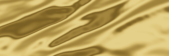 3D abstract gold background. Golden wave texture.