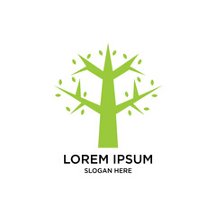 tree logo design graphic modern