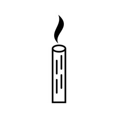 candle logo design abstract