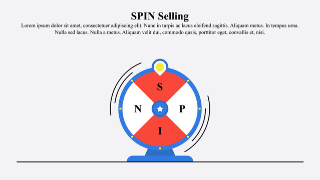 Illustration concept of spin selling.
