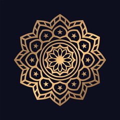 Elegant golden Mandala artwork Vector