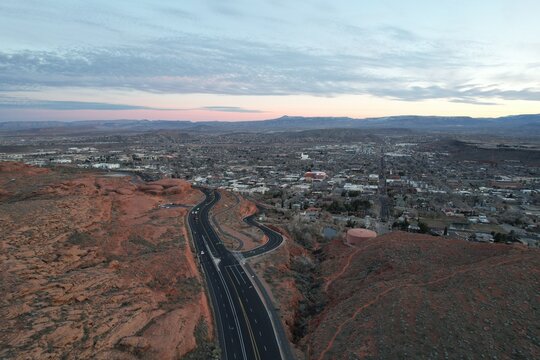 St George, Utah Aerial Drone View