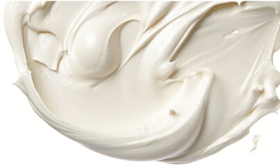 White cream smudge. Generative AI.