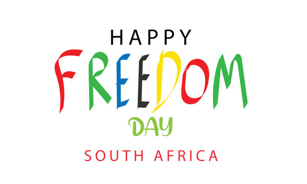 Happy South Africa Freedom Day 27 April. Template for background, banner, card, poster