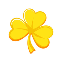 gold clover vector illustration