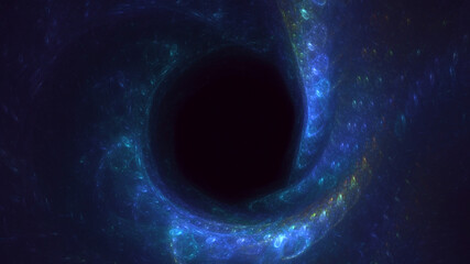 3D rendering abstract circle light background
